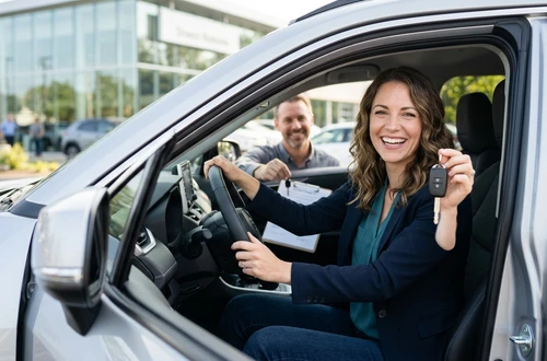 Friendly auto loan advisor ready to assist